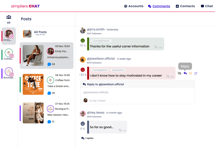 Smart Comments Inbox